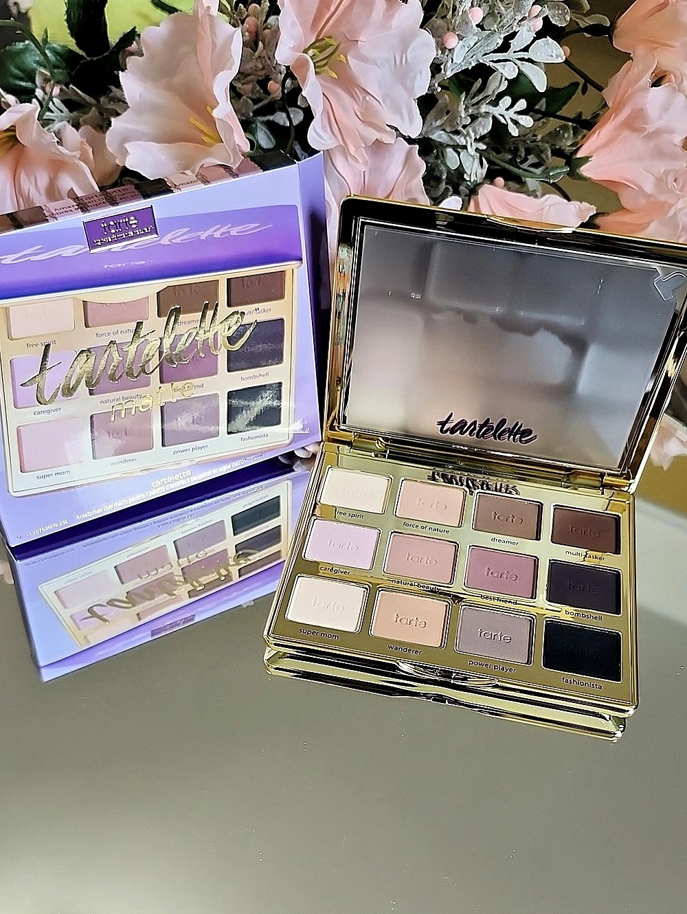TARTE Tartelette Amazonian Clay Matte Palette Purple & Gold